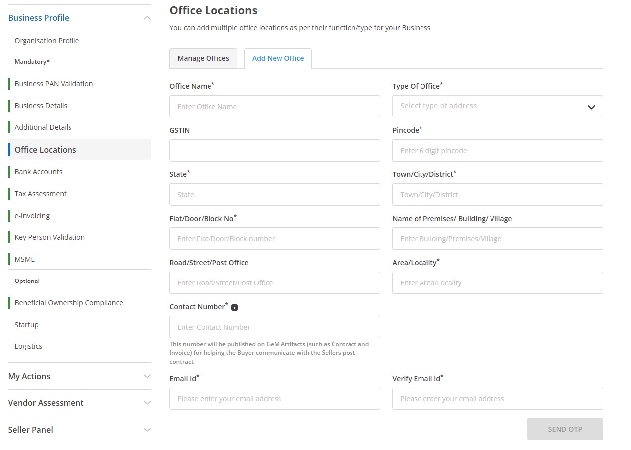 Add new Office Location