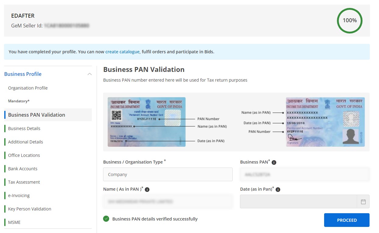 Business PAN Validation